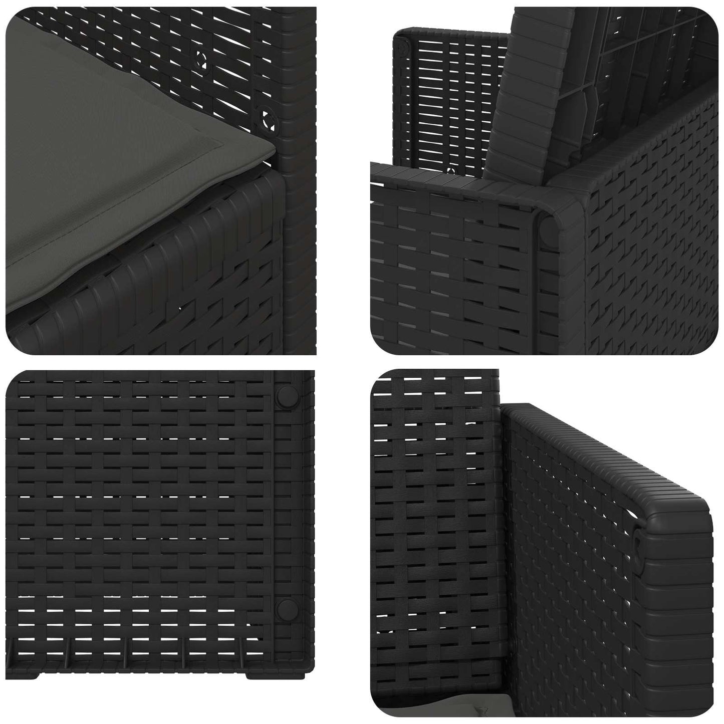 Zahradní Jídelní Židle 2 Pcs Antracitová Pp