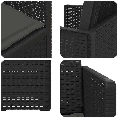 Zahradní Jídelní Židle 2 Pcs Antracitová Pp