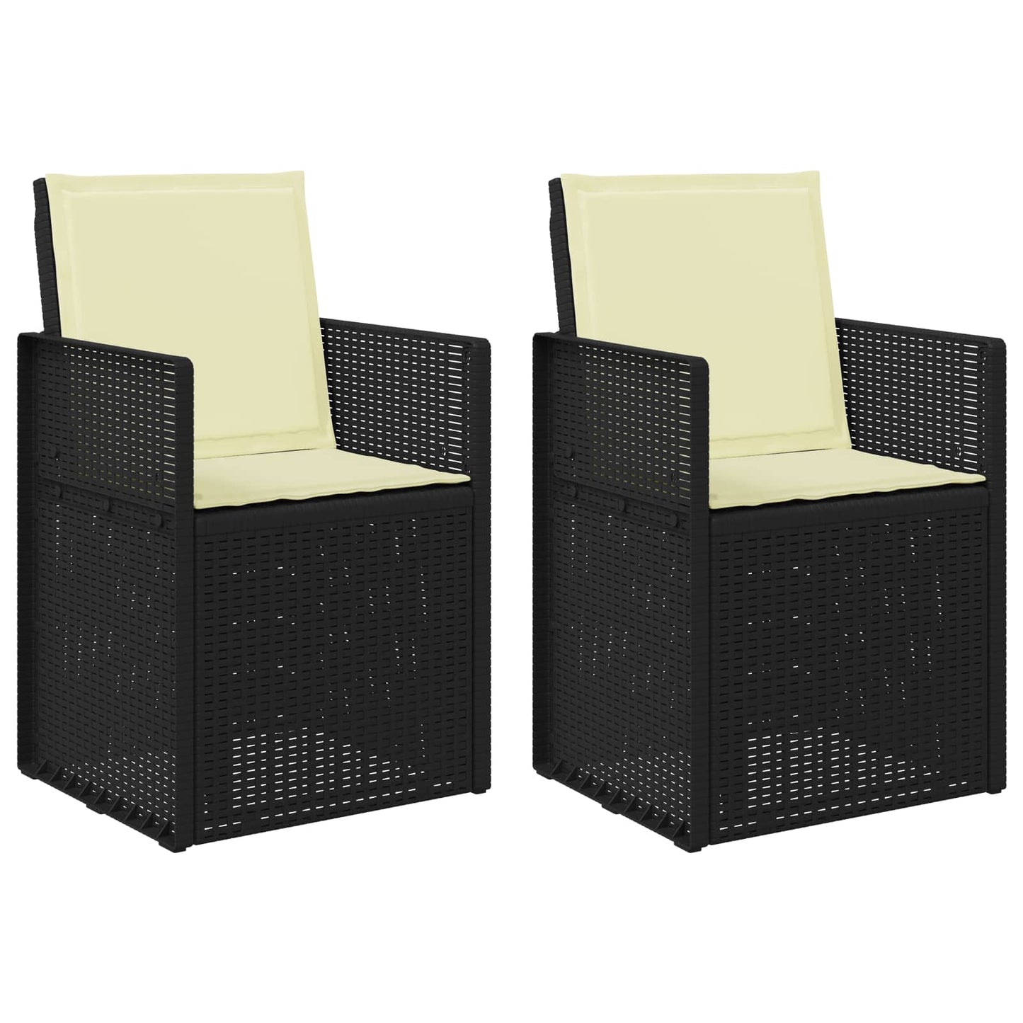 Zahradní Jídelní Židle 2 Pcs Antracitová A Krémová Pp