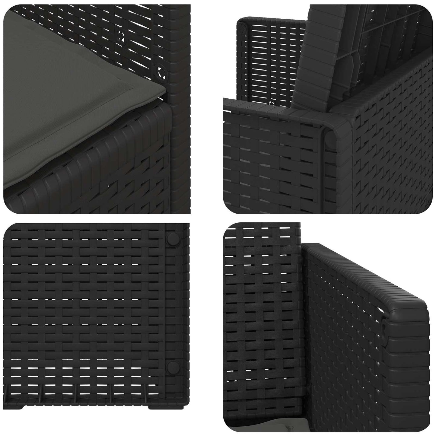 Zahradní Jídelní Židle 2 Pcs Antracitová Pp