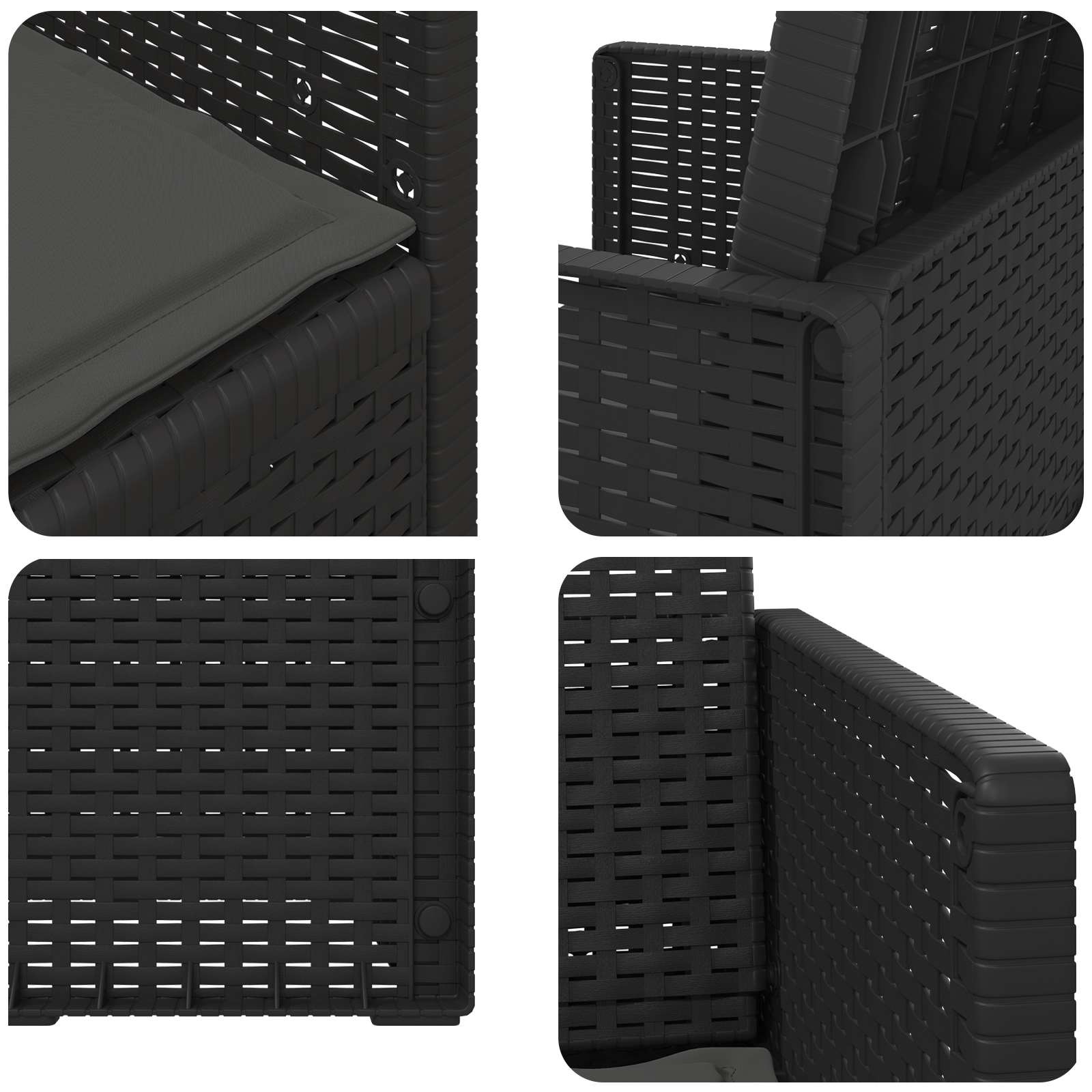 Zahradní Jídelní Židle 2 Pcs Antracitová Pp