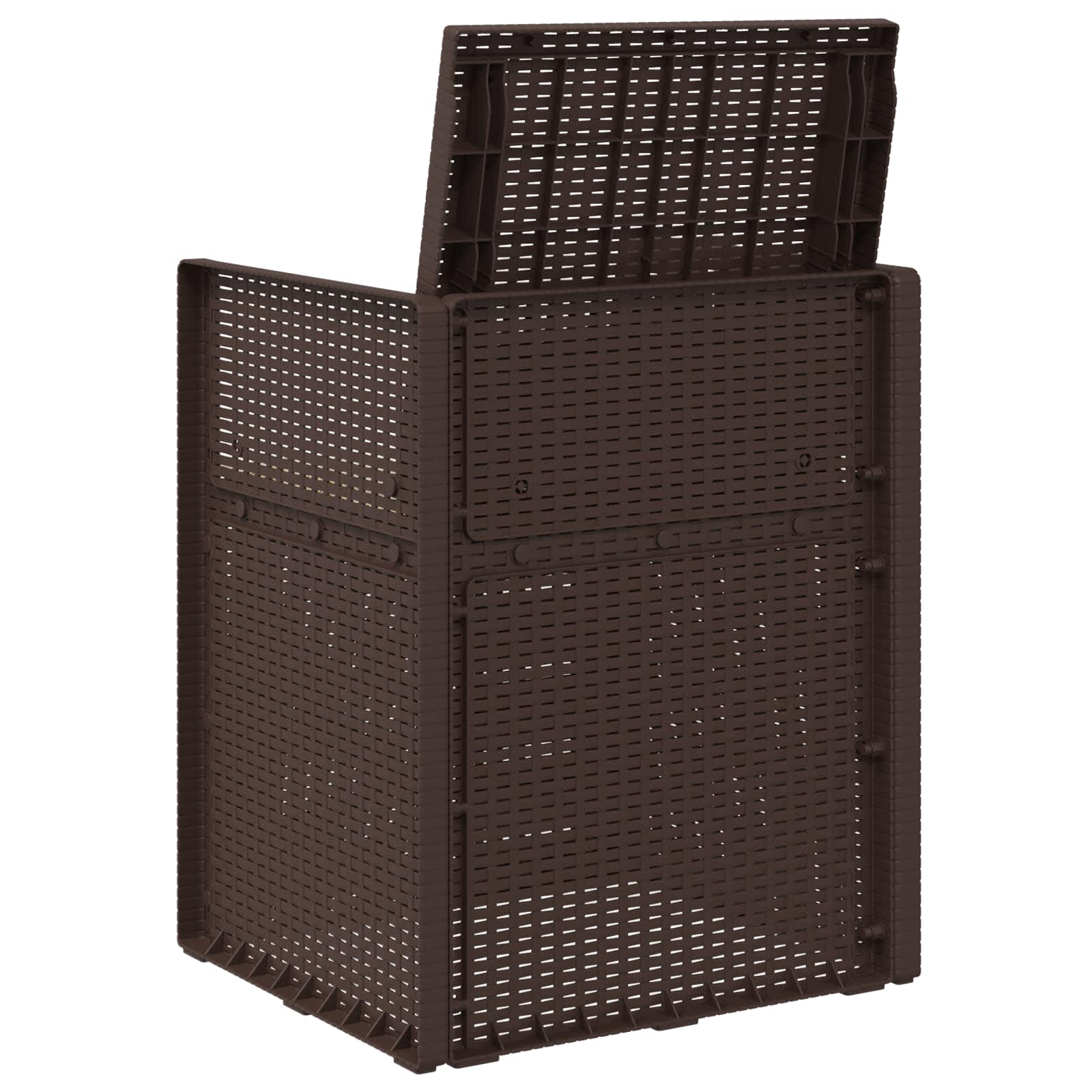 Zahradní Jídelní Židle 2 Pcs Hnědá A Krémová Pp