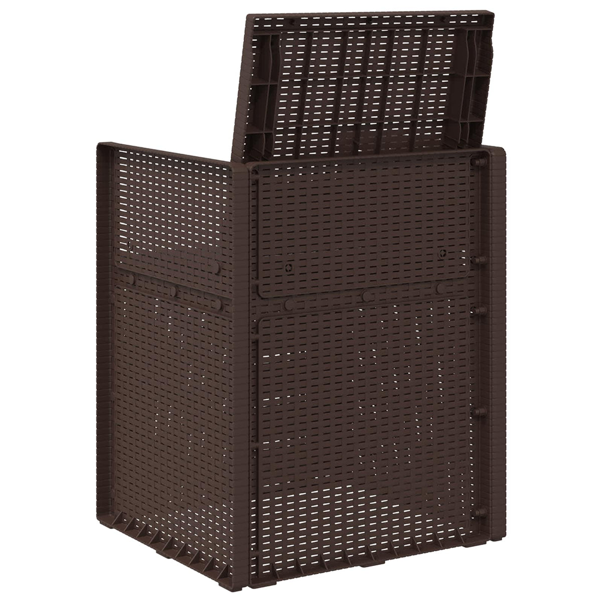 Zahradní Jídelní Židle 2 Pcs Hnědá A Antracitová Pp