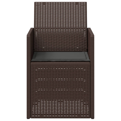 Zahradní Jídelní Židle 2 Pcs Hnědá A Antracitová Pp