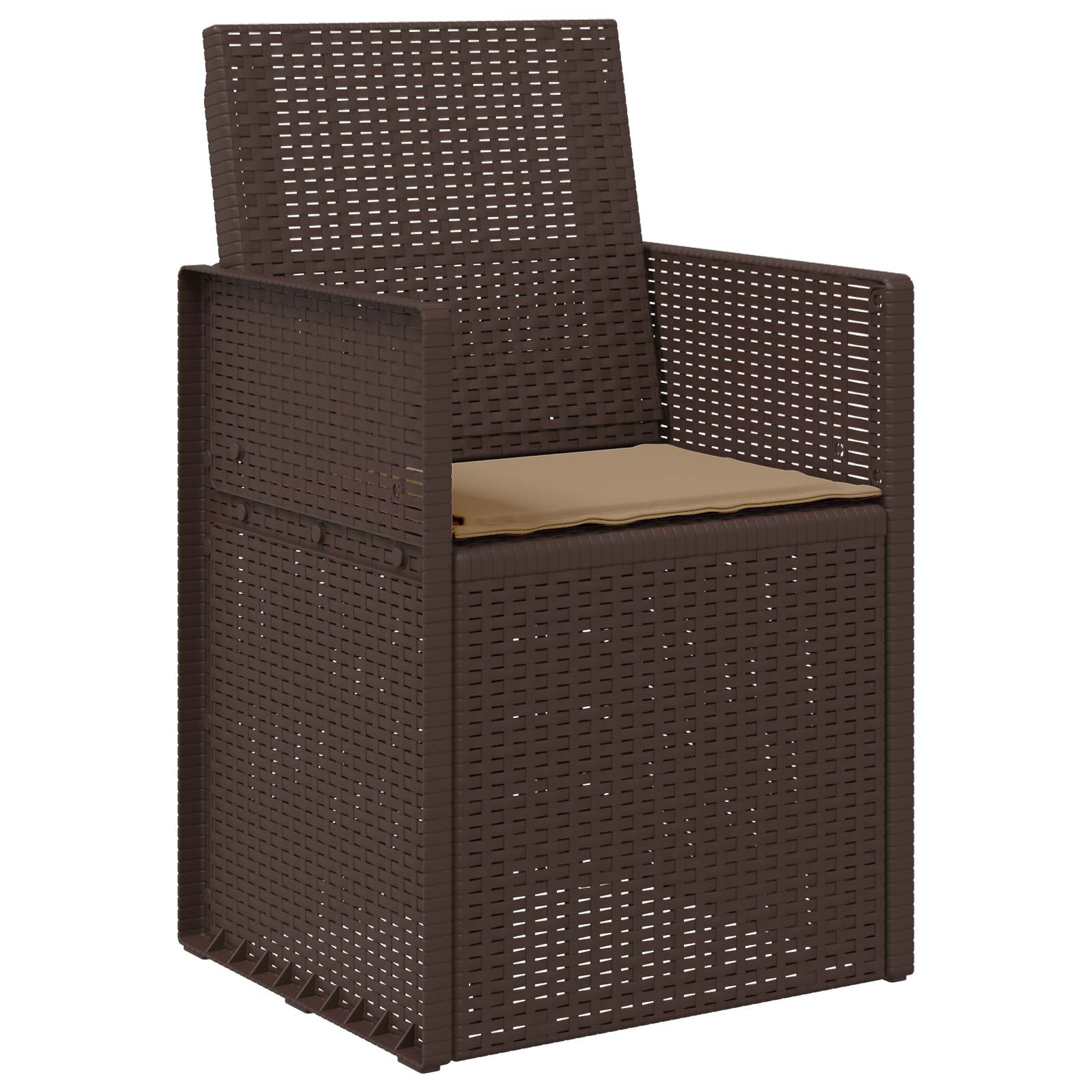 Zahradní Jídelní Židle 2 Pcs Hnědá A Taupe Pp