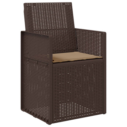 Zahradní Jídelní Židle 2 Pcs Hnědá A Taupe Pp