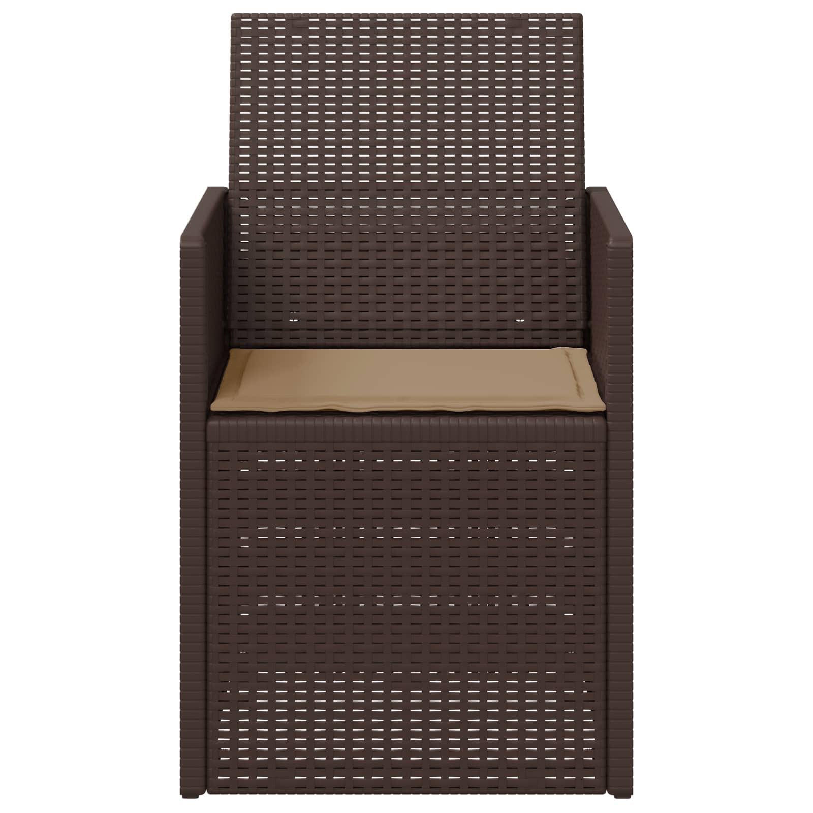 Zahradní Jídelní Židle 2 Pcs Hnědá A Taupe Pp