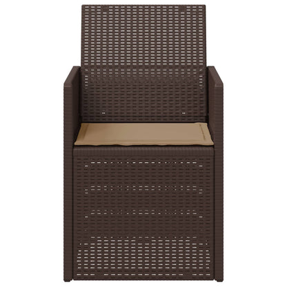 Zahradní Jídelní Židle 2 Pcs Hnědá A Taupe Pp
