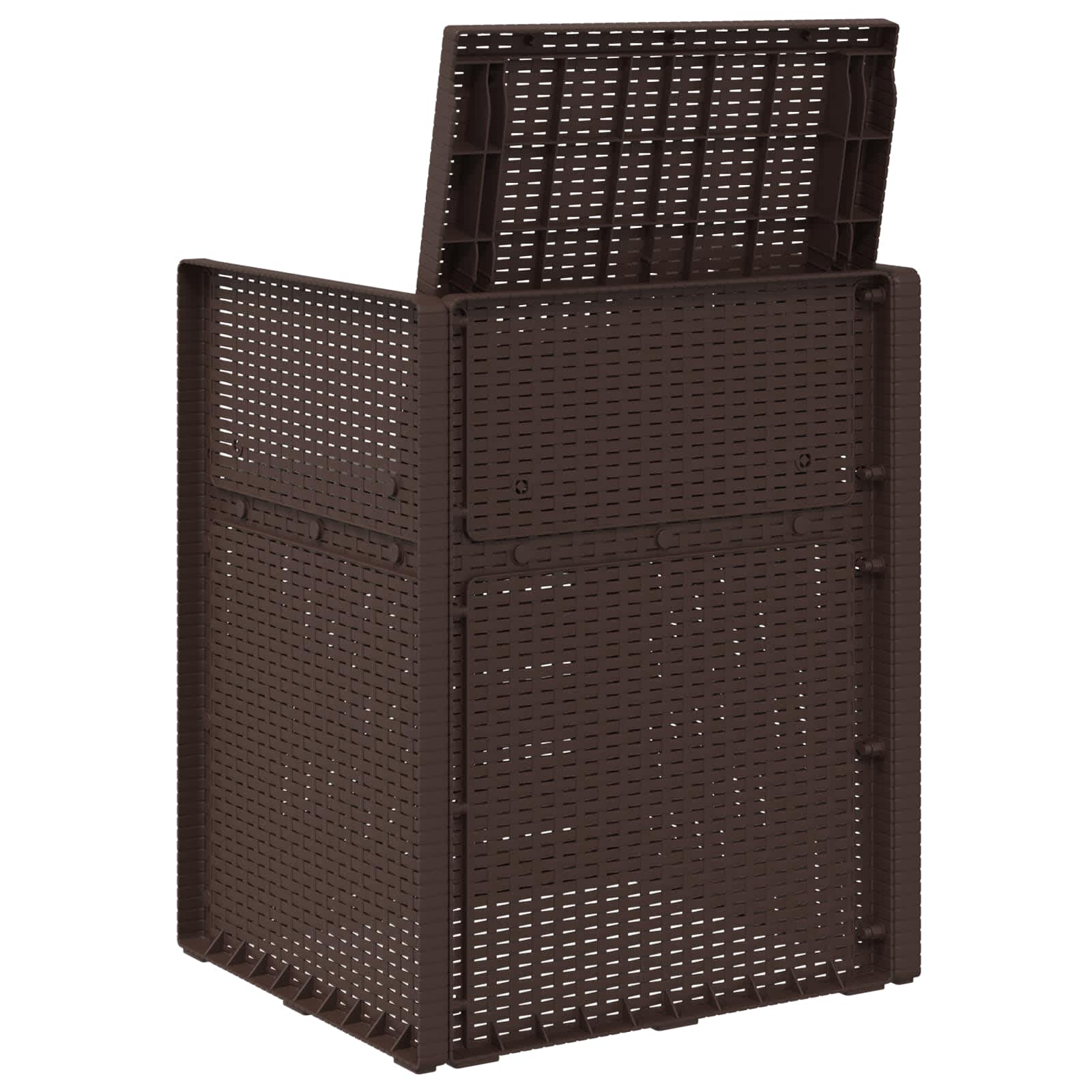 Zahradní Jídelní Židle 2 Pcs Hnědá A Světle Šedá Pp