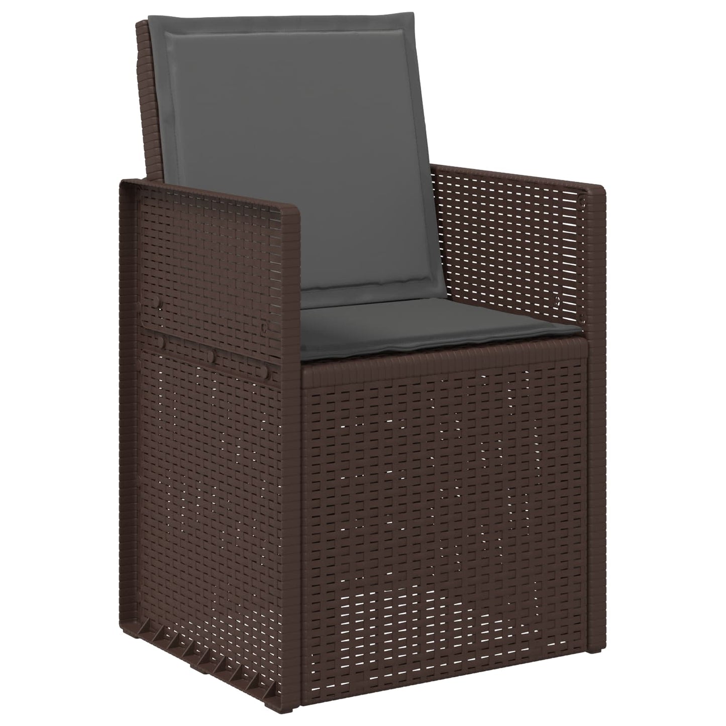 Zahradní Jídelní Židle 2 Pcs Hnědá A Antracitová Pp