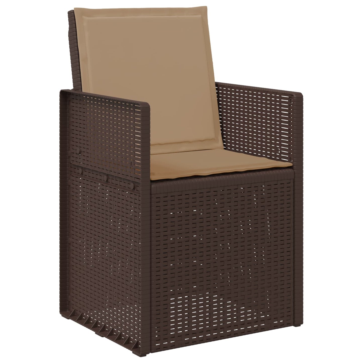 Zahradní Jídelní Židle 2 Pcs Hnědá A Taupe Pp