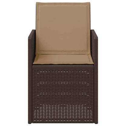 Zahradní Jídelní Židle 2 Pcs Hnědá A Taupe Pp