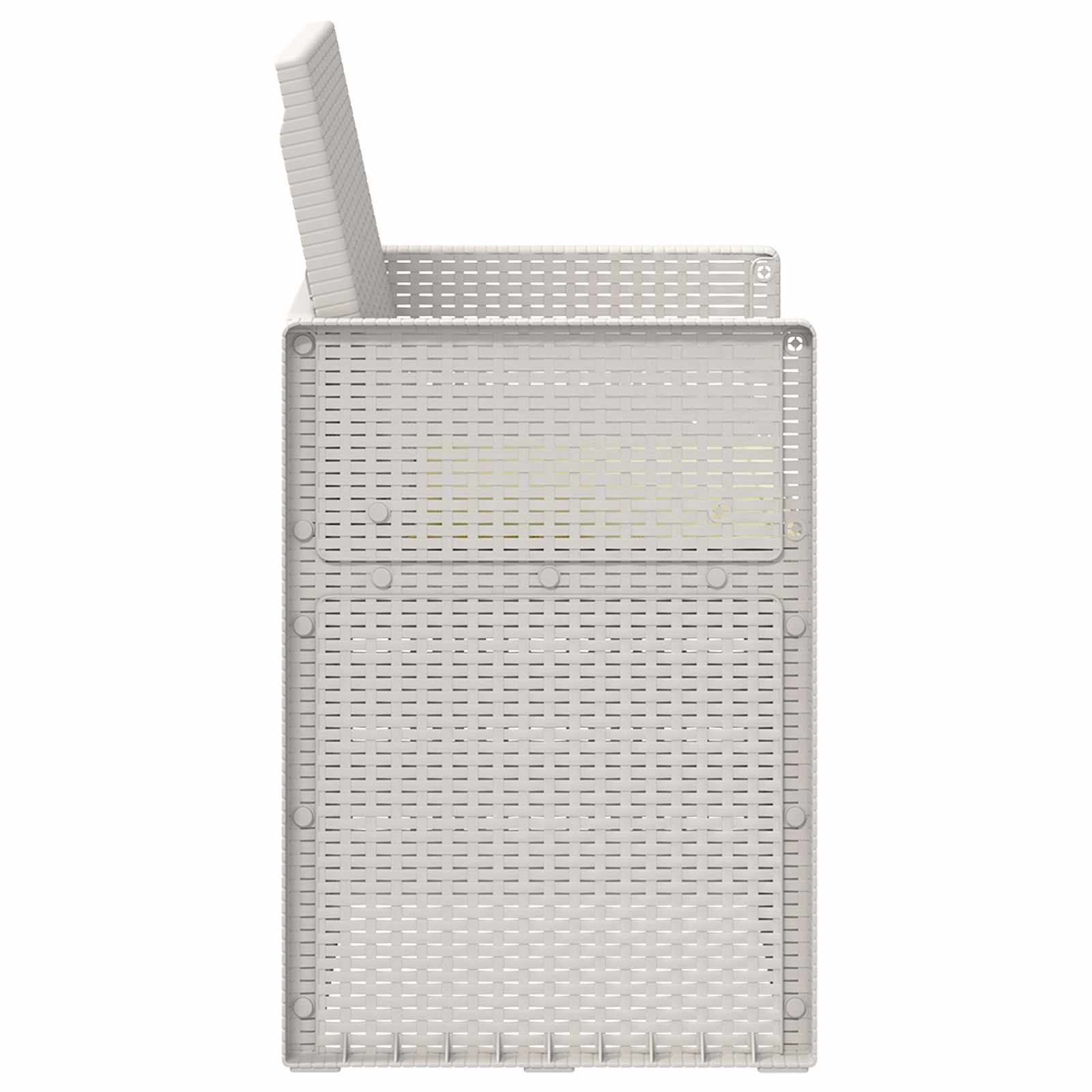 Zahradní Jídelní Židle 2 Pcs Bílá A Krémová Pp