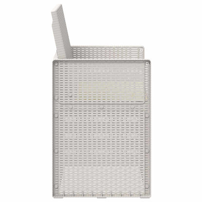 Zahradní Jídelní Židle 2 Pcs Bílá A Krémová Pp