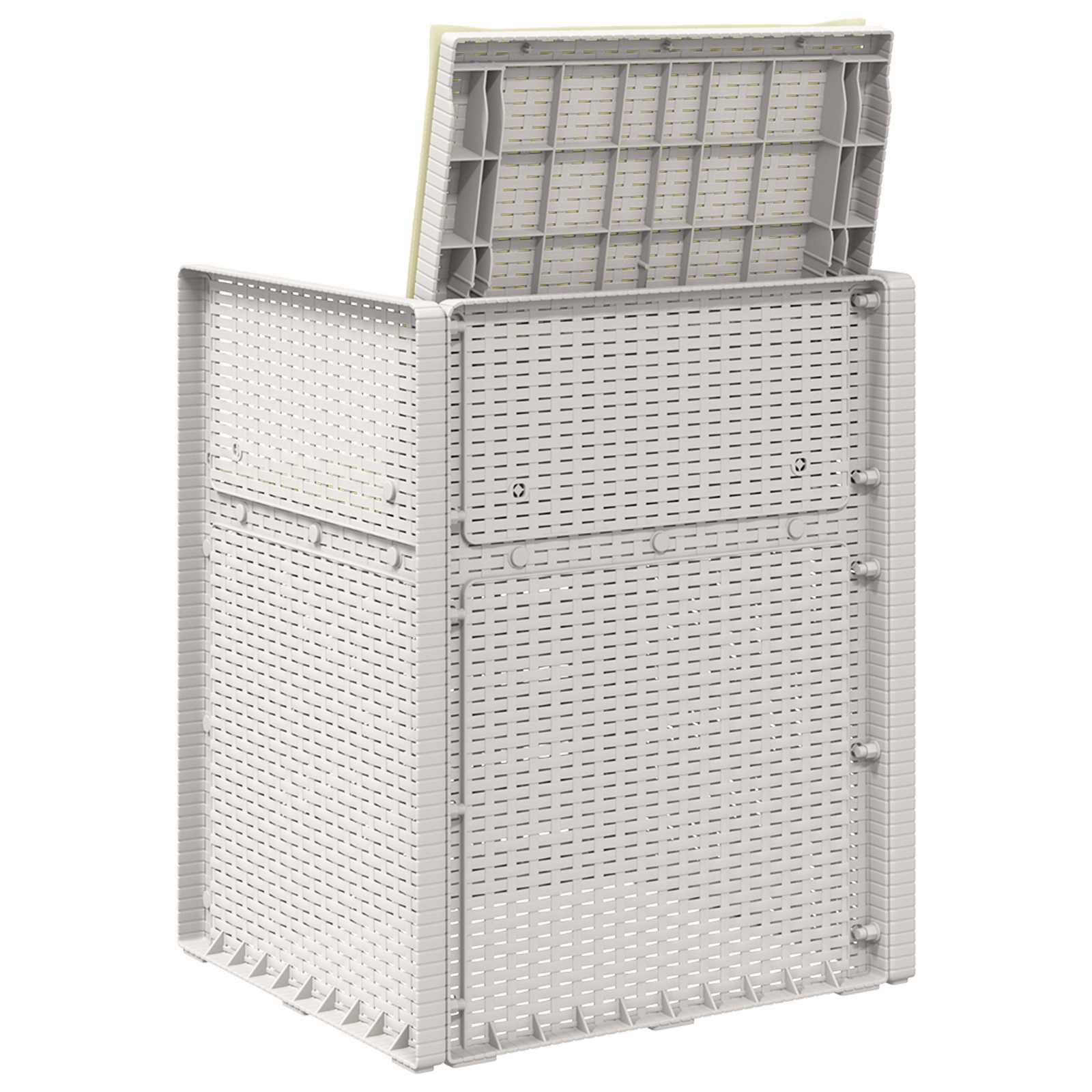 Zahradní Jídelní Židle 2 Pcs Bílá A Krémová Pp
