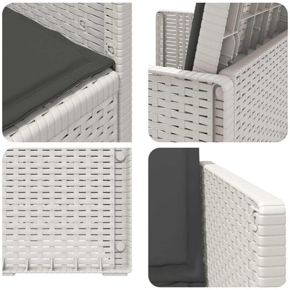 Zahradní Jídelní Židle 2 Pcs Bílá A Antracitová Pp