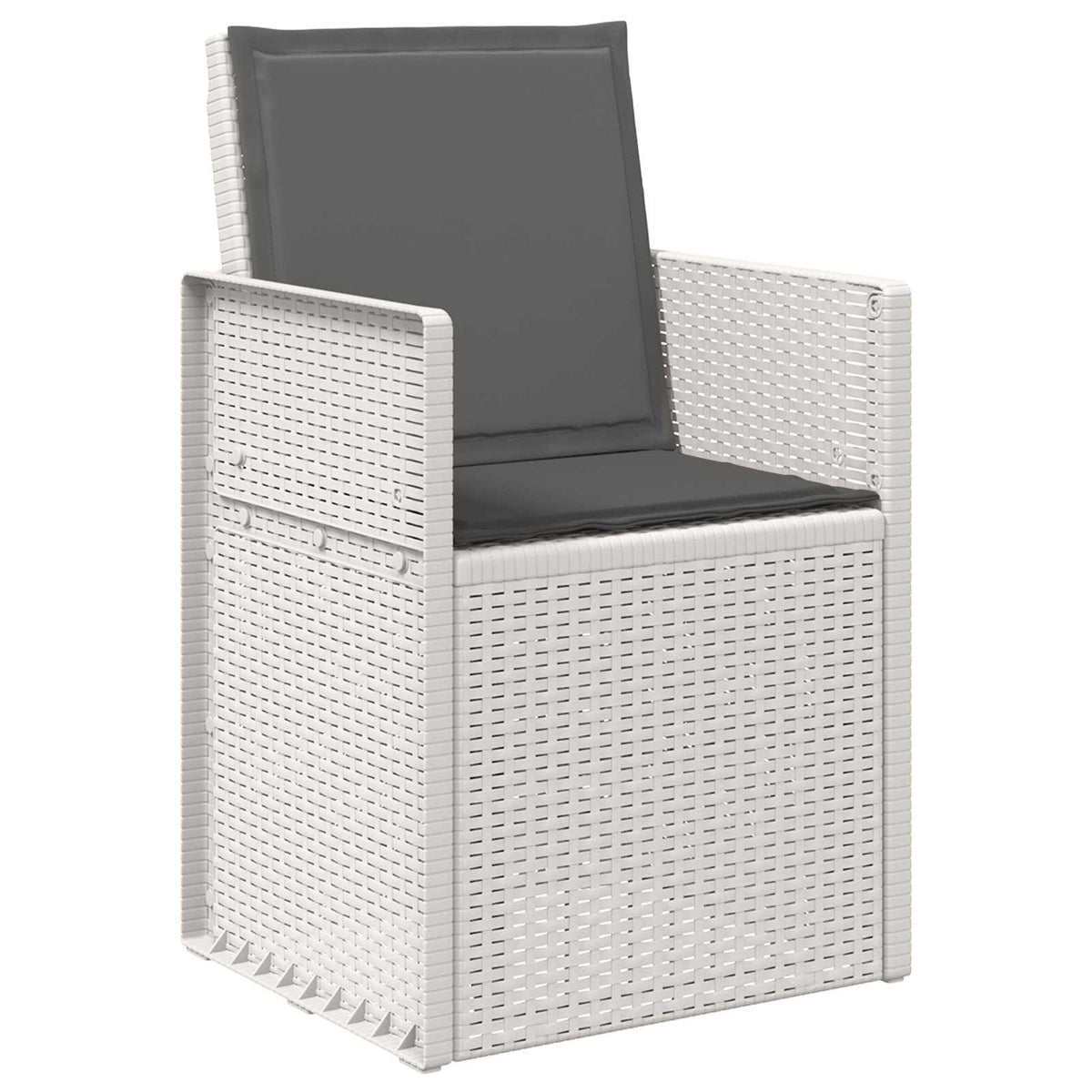 Zahradní Jídelní Židle 2 Pcs Bílá A Antracitová Pp