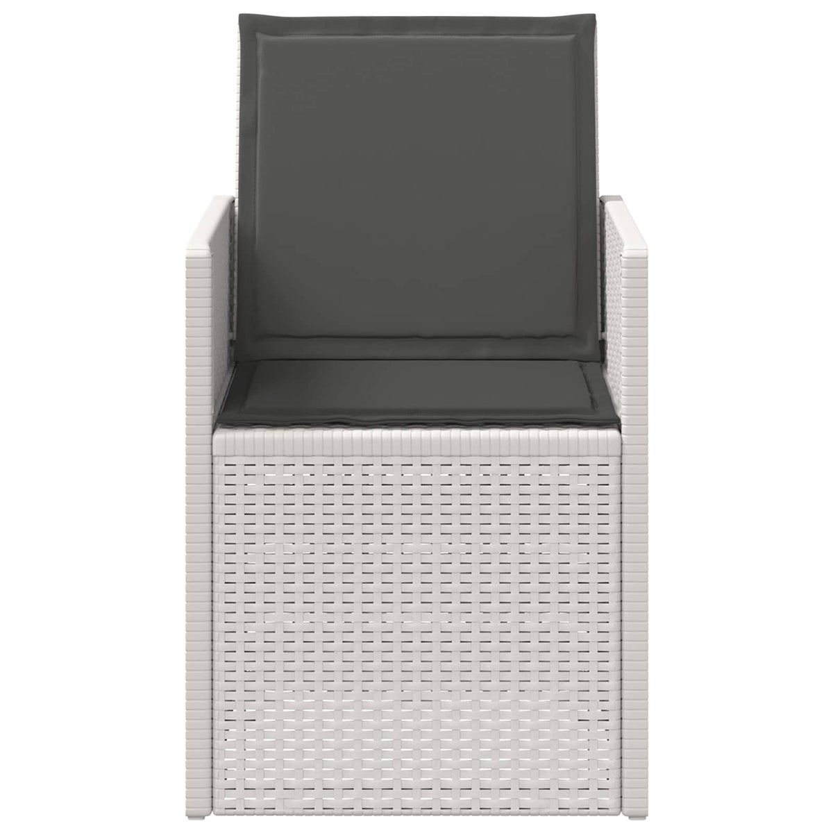 Zahradní Jídelní Židle 2 Pcs Bílá A Antracitová Pp