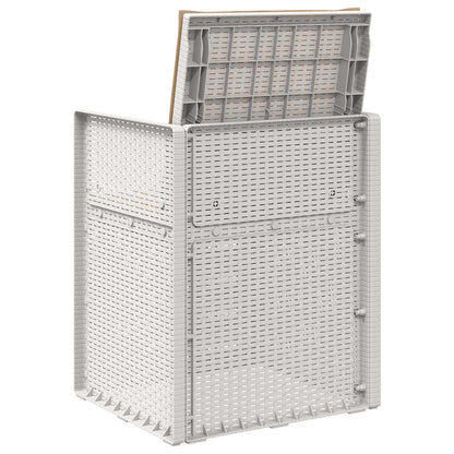 Zahradní Jídelní Židle 2 Pcs Bílá A Taupe Pp