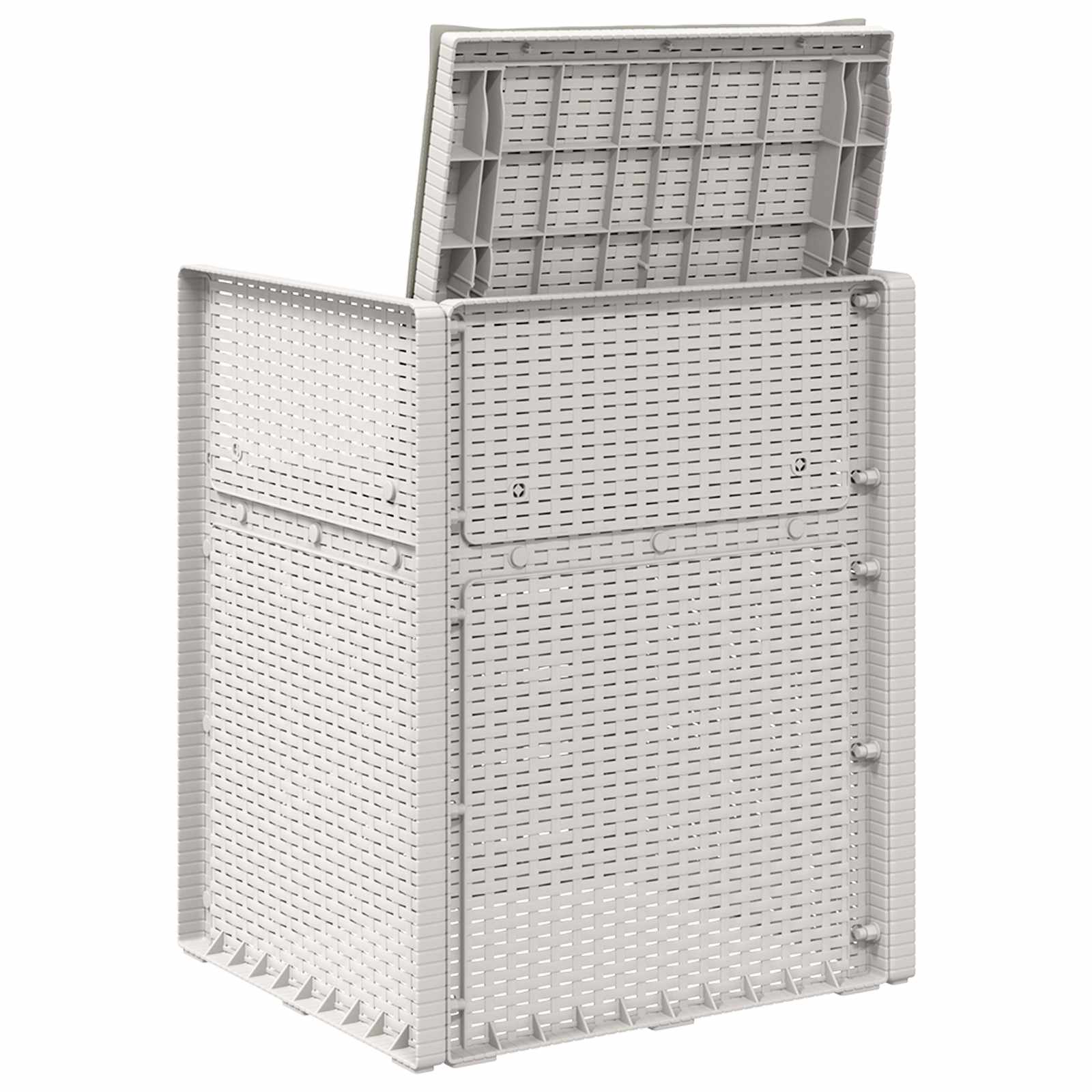 Zahradní Jídelní Židle 2 Pcs Bílá A Světlá Šedá Pp