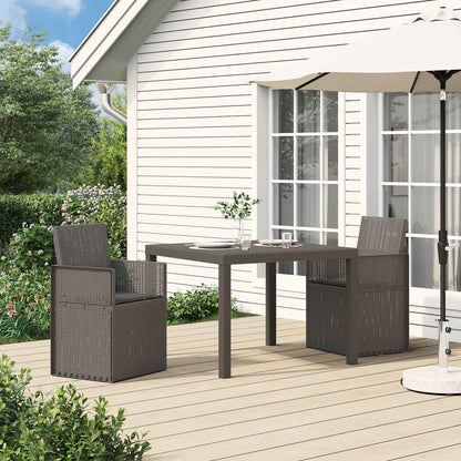 Zahradní Jídelní Židle 2 Pcs Světle Šedá A Antracitová Pp