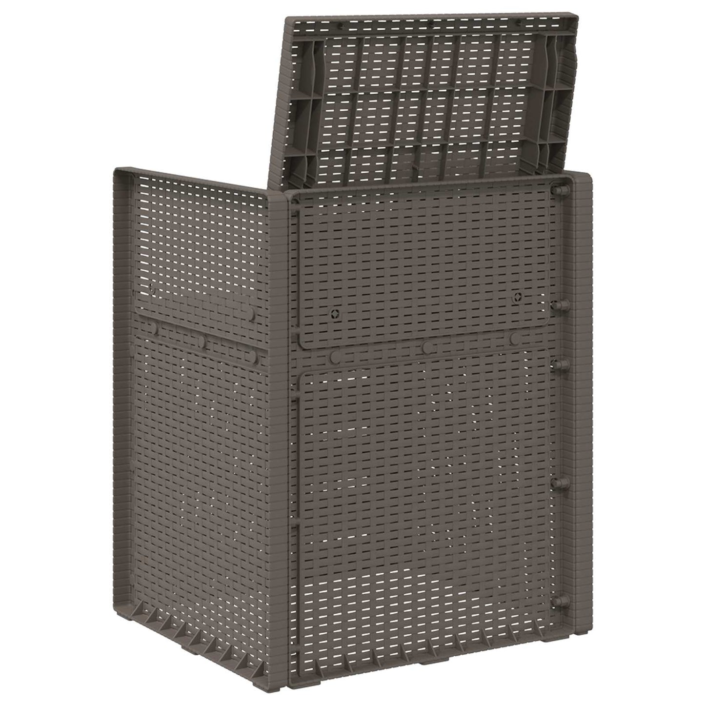 Zahradní Jídelní Židle 2 Pcs Světle Šedá A Antracitová Pp