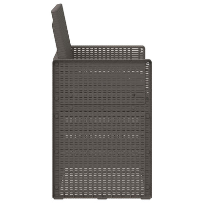 Zahradní Jídelní Židle 2 Pcs Světle Šedá A Antracitová Pp