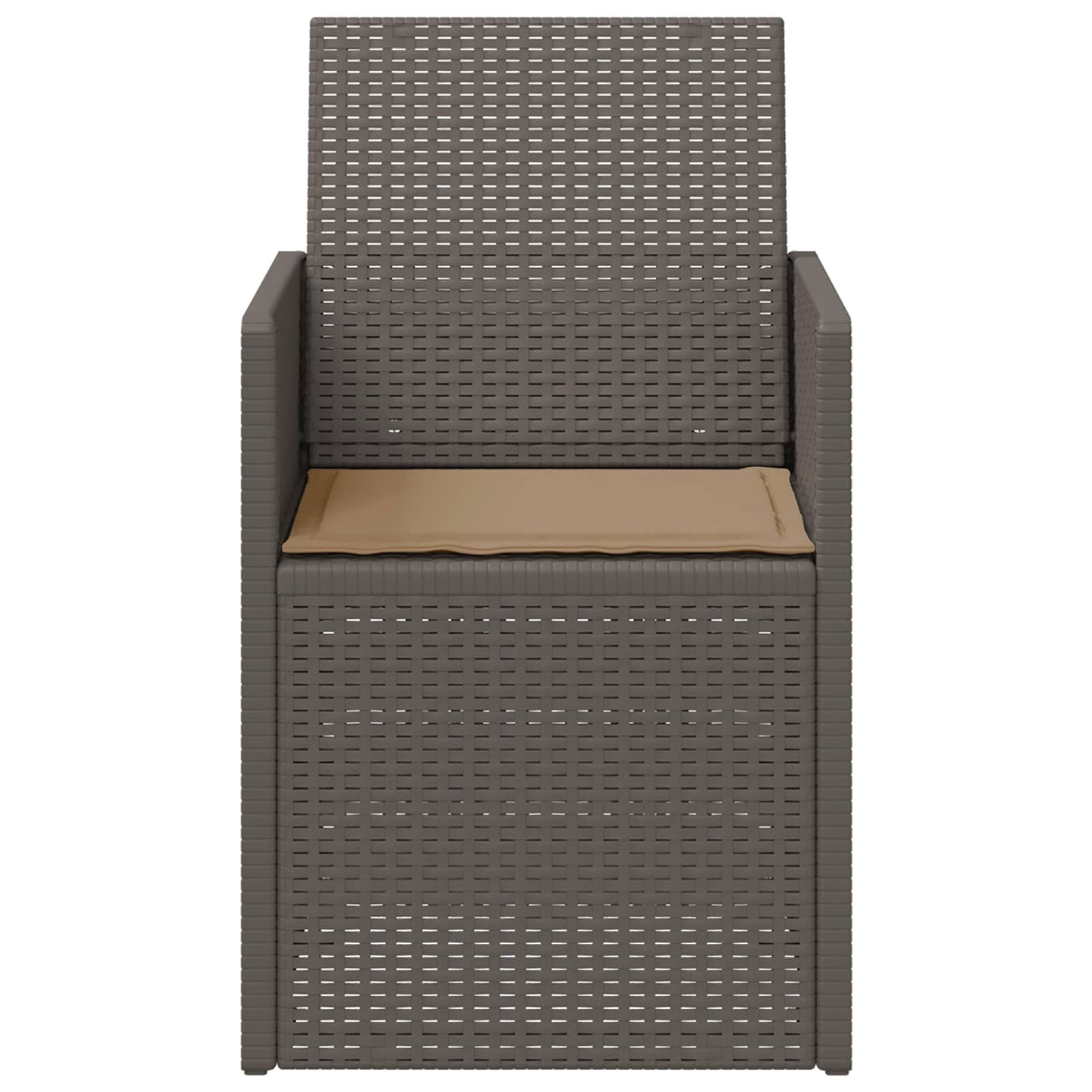 Zahradní Jídelní Židle 2 Pcs Světle Šedá, Šedobéžová Pp