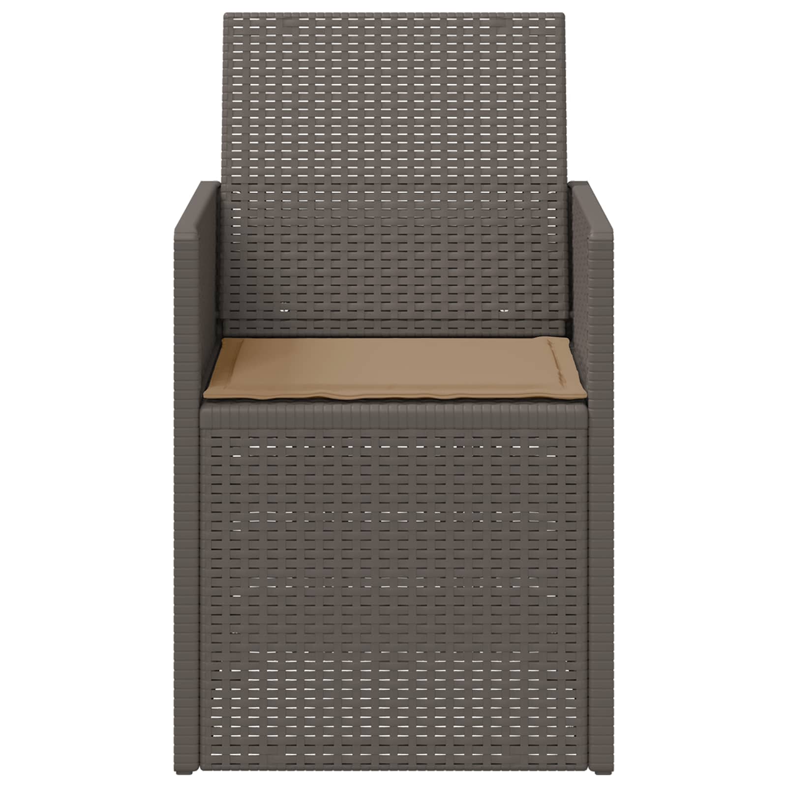 Zahradní Jídelní Židle 2 Pcs Světle Šedá, Šedobéžová Pp