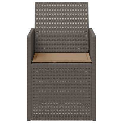 Zahradní Jídelní Židle 2 Pcs Světle Šedá, Šedobéžová Pp