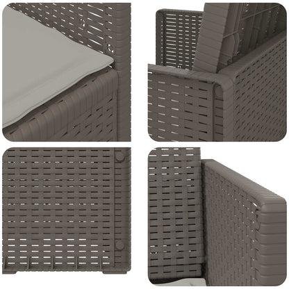 Zahradní Jídelní Židle 2 Pcs Světle Šedá Pp