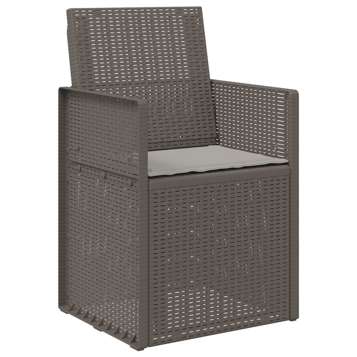 Zahradní Jídelní Židle 2 Pcs Světle Šedá Pp