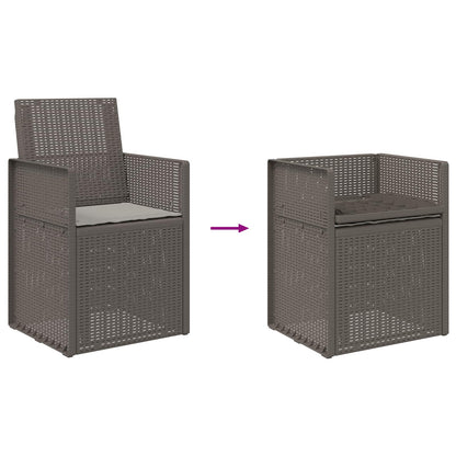 Zahradní Jídelní Židle 2 Pcs Světle Šedá Pp