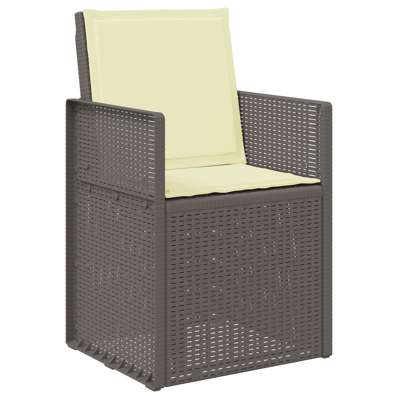 Zahradní Jídelní Židle 2 Pcs Světle Šedá A Krémová Pp