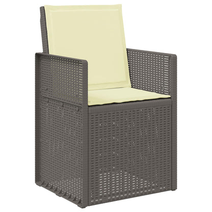 Zahradní Jídelní Židle 2 Pcs Světle Šedá A Krémová Pp