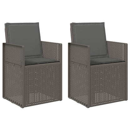 Zahradní Jídelní Židle 2 Pcs Světle Šedá A Antracitová Pp