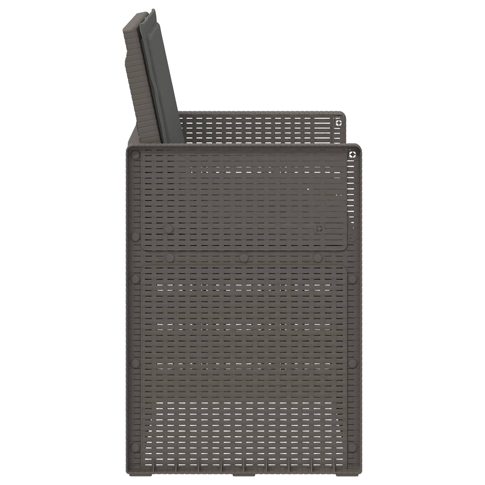 Zahradní Jídelní Židle 2 Pcs Světle Šedá A Antracitová Pp