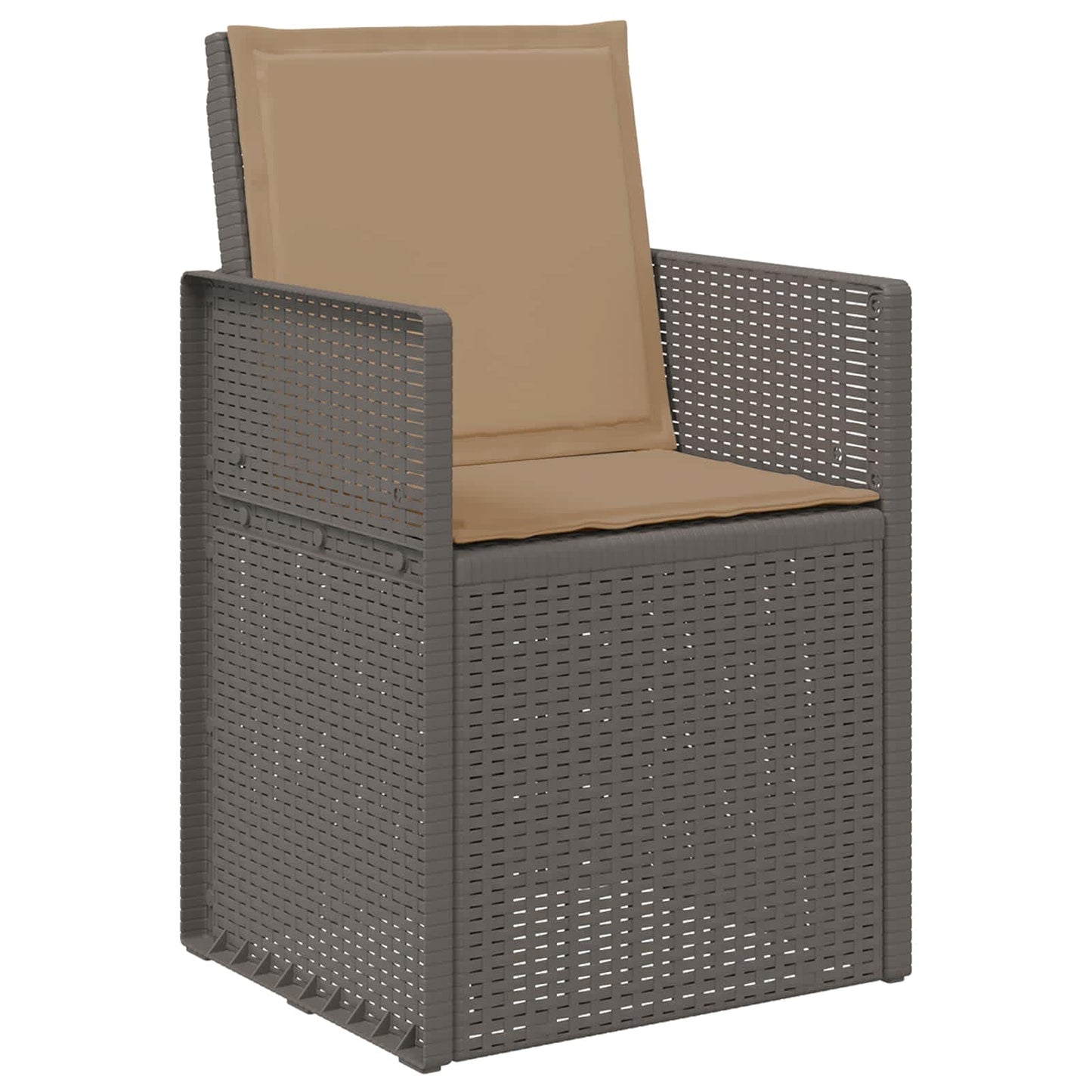 Zahradní Jídelní Židle 2 Pcs Světle Šedá, Šedobéžová Pp