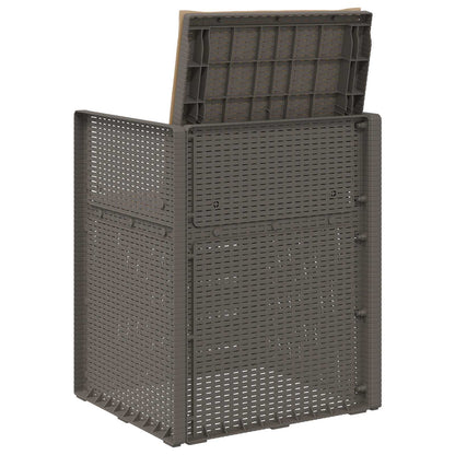 Zahradní Jídelní Židle 2 Pcs Světle Šedá, Šedobéžová Pp