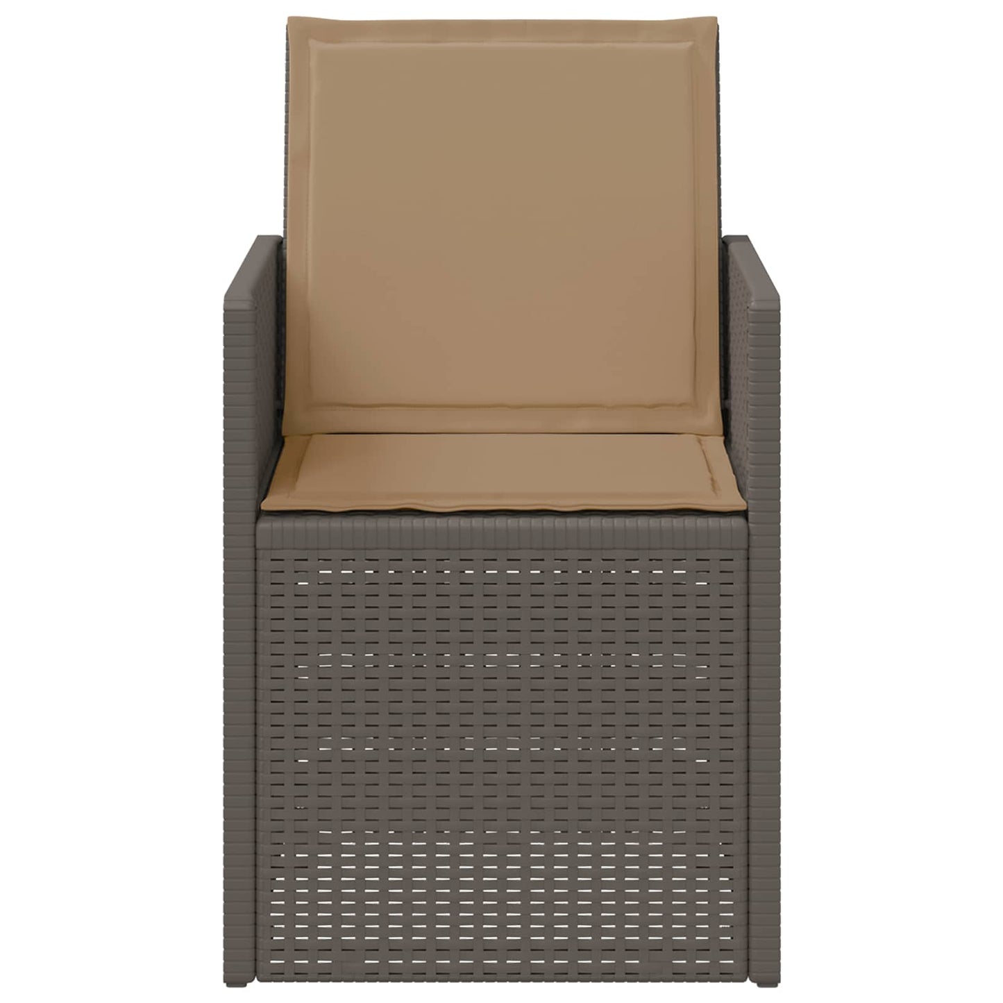 Zahradní Jídelní Židle 2 Pcs Světle Šedá, Šedobéžová Pp