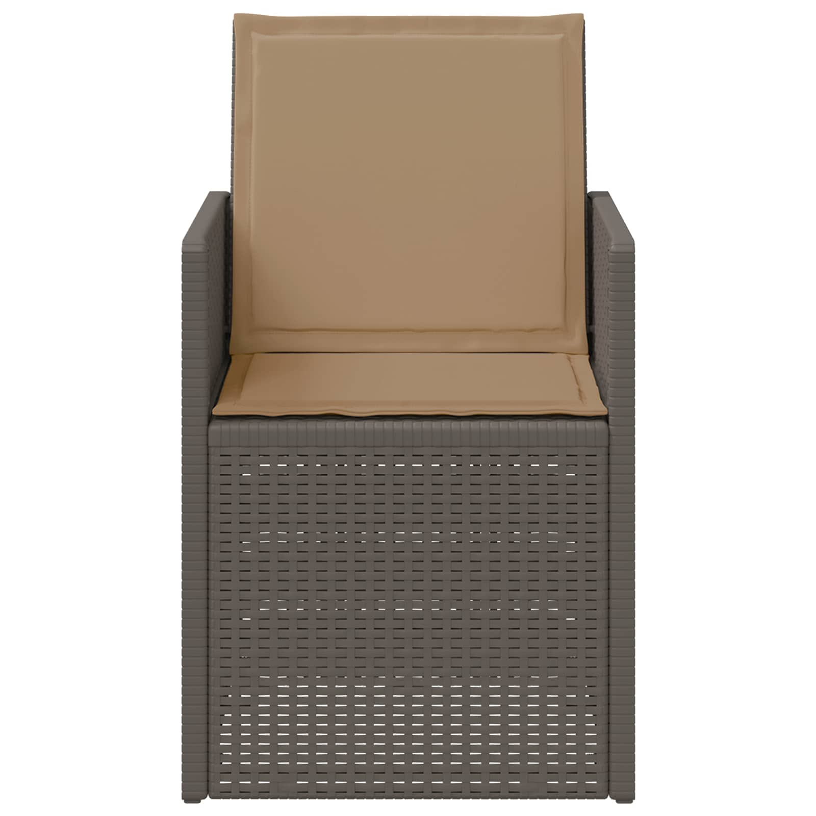 Zahradní Jídelní Židle 2 Pcs Světle Šedá, Šedobéžová Pp