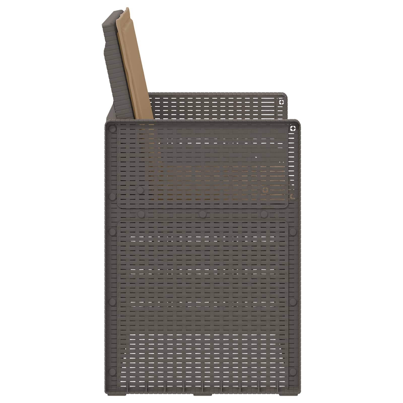 Zahradní Jídelní Židle 2 Pcs Světle Šedá, Šedobéžová Pp