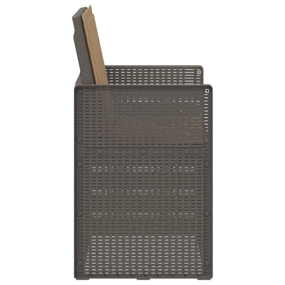 Zahradní Jídelní Židle 2 Pcs Světle Šedá, Šedobéžová Pp