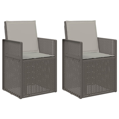 Zahradní Jídelní Židle 2 Pcs Světle Šedá Pp