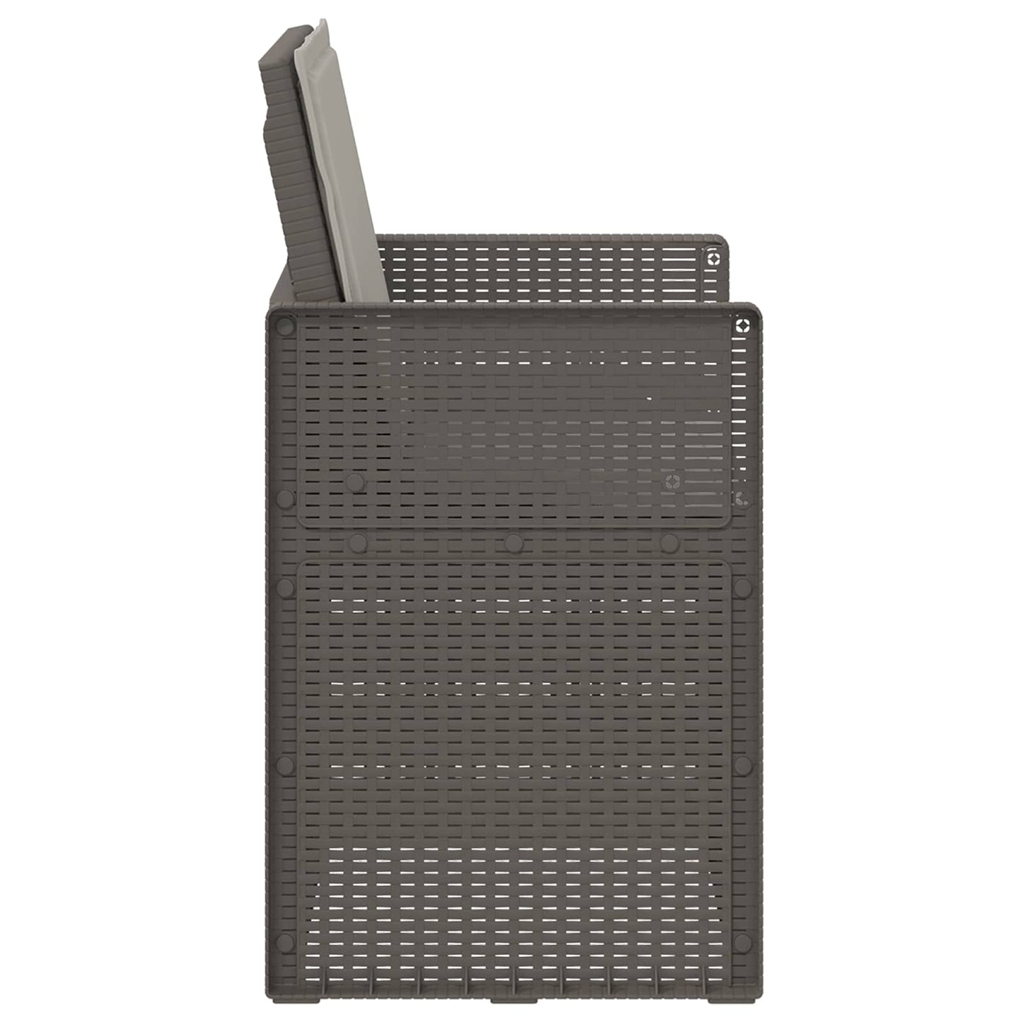 Zahradní Jídelní Židle 2 Pcs Světle Šedá Pp