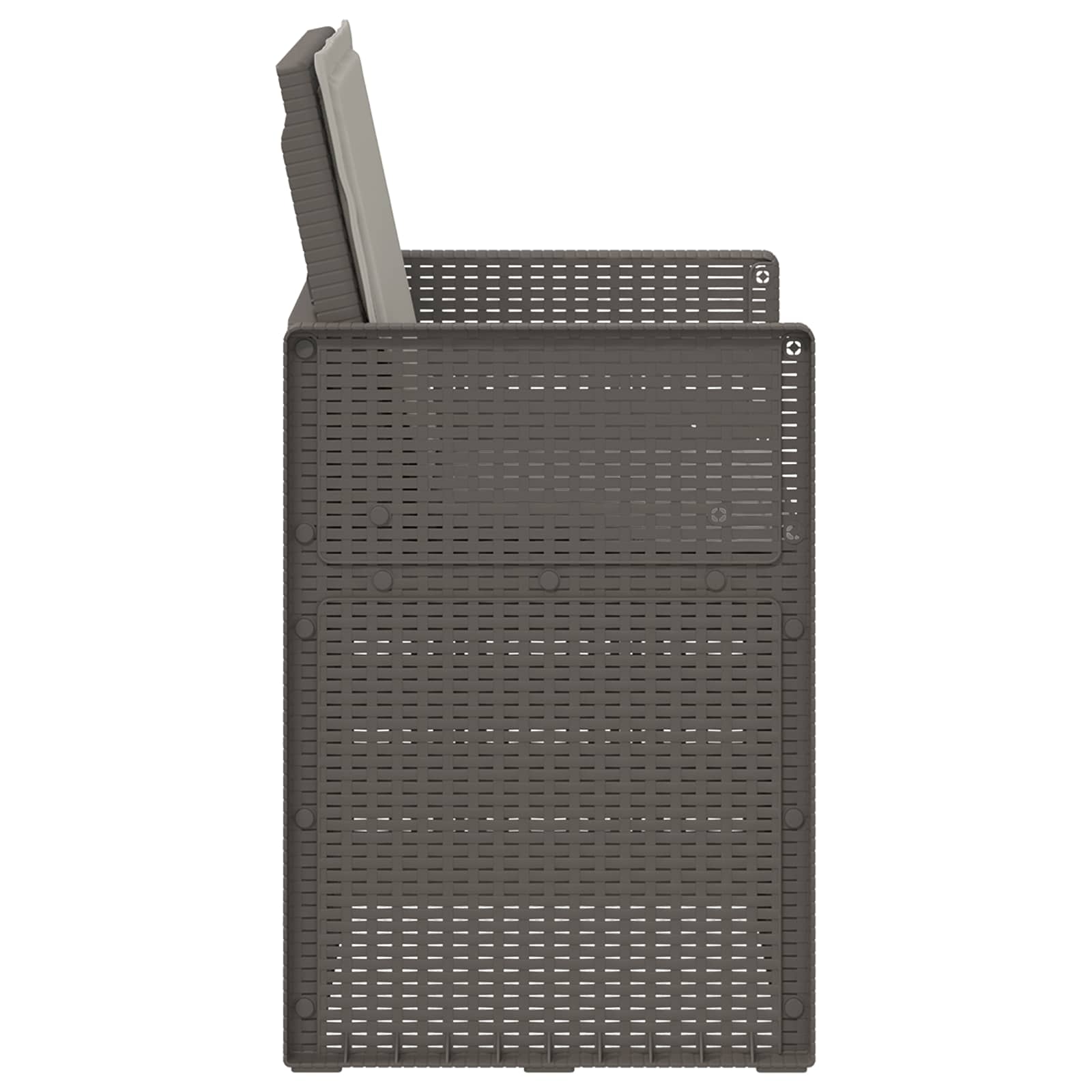 Zahradní Jídelní Židle 2 Pcs Světle Šedá Pp