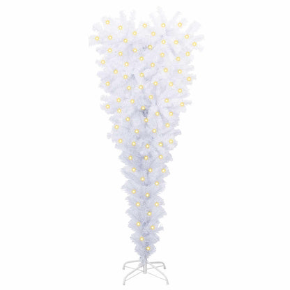 Umělý Vánoční Stromeček S Stojanem Bílá 120 Cm Pvc A Ocel