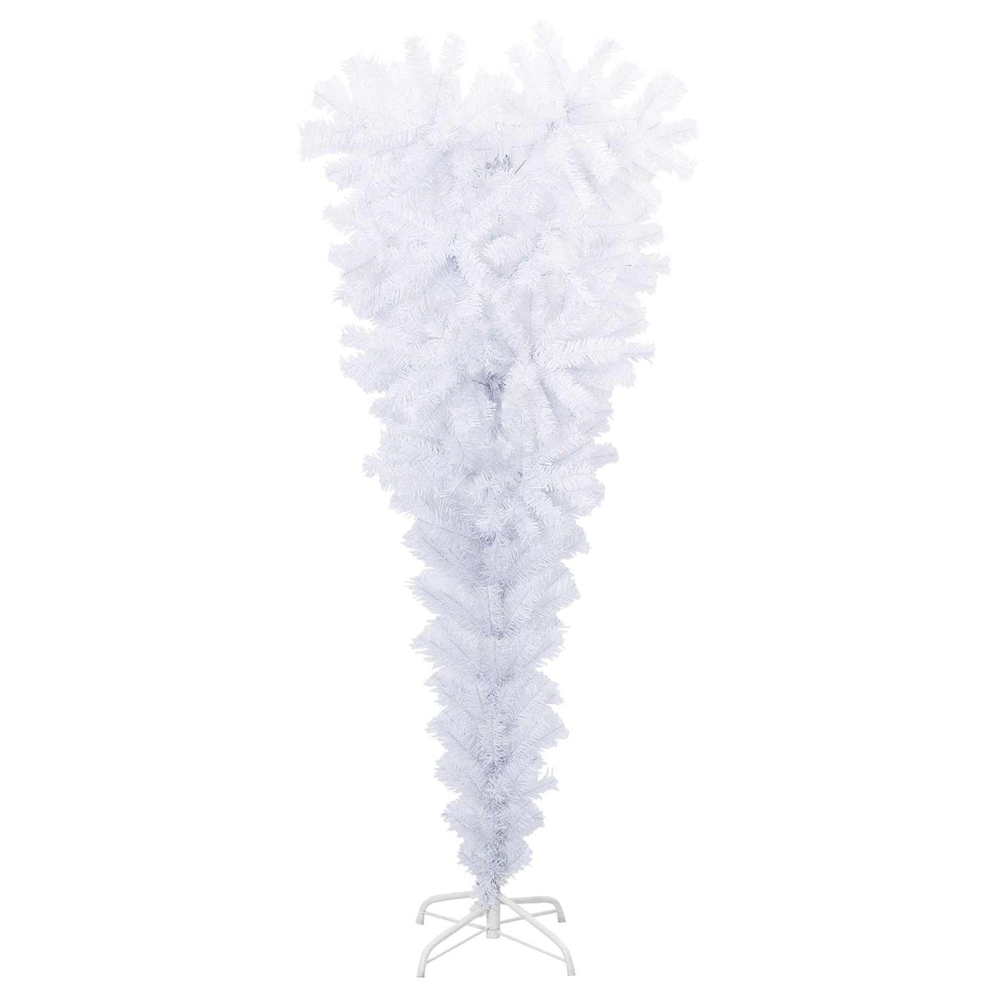 Umělý Vánoční Stromeček S Stojanem Bílá 120 Cm Pvc A Ocel