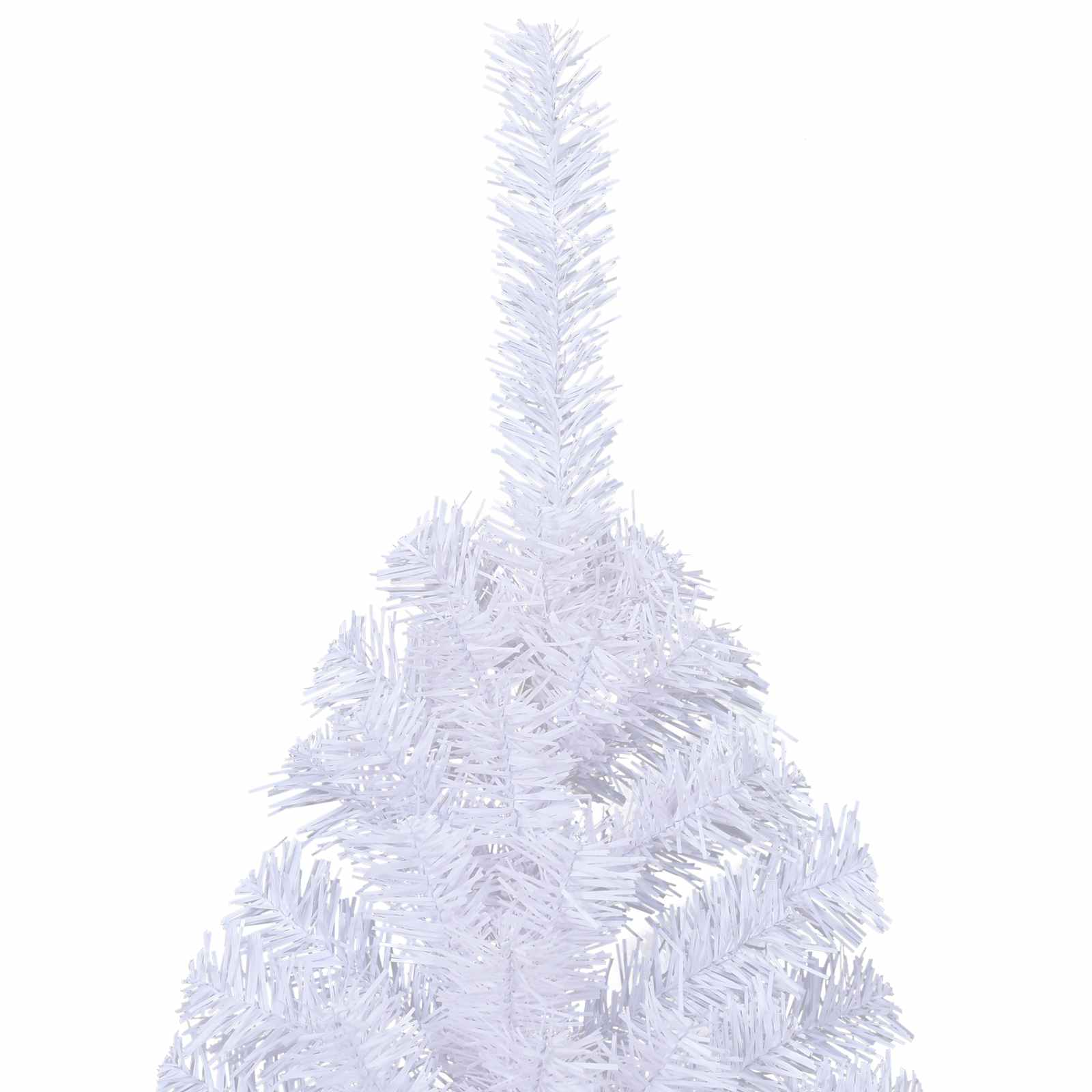 Umělý Vánoční Stromeček S Stojanem Bílá 240 Cm Pvc A Ocel