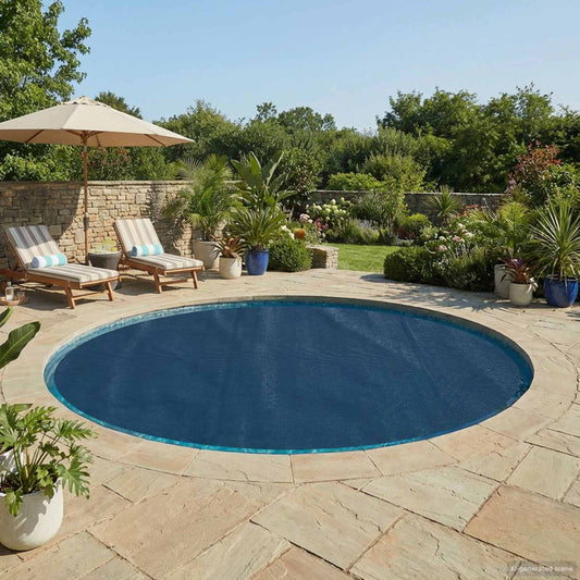 Solární Kryt Na Bazén Extra Těžký Ø 417 Cm 400 Μm Kulatý Pe
